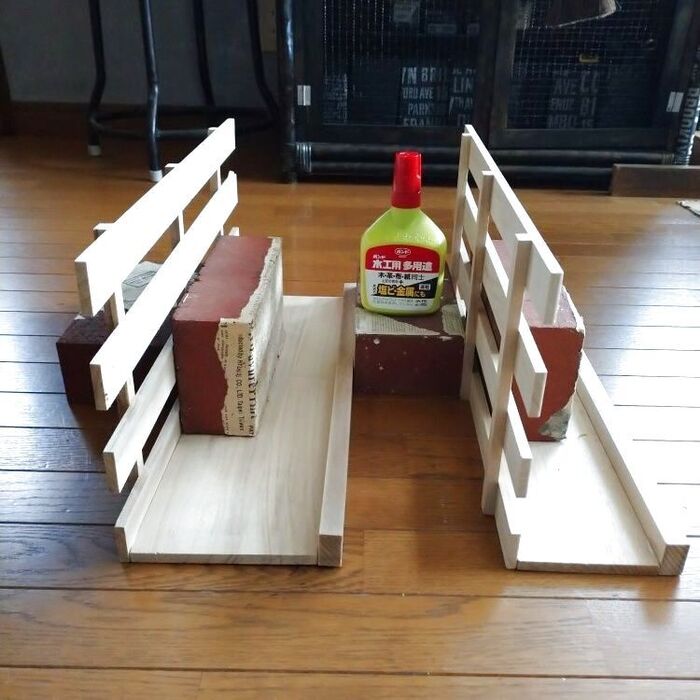 すのこ・木板を貼り合わせます!