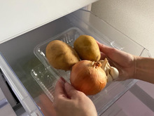 野菜室の収納にはアレを使っています