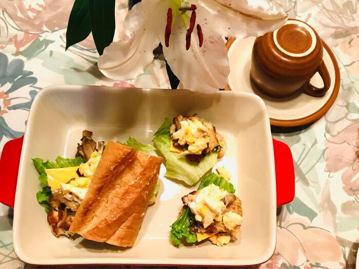 はんぺんと豆腐でハンバーガー