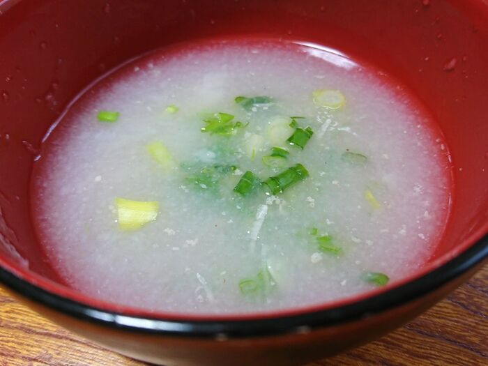 寒い日に❄️とろ～り長芋のすりながしスープ