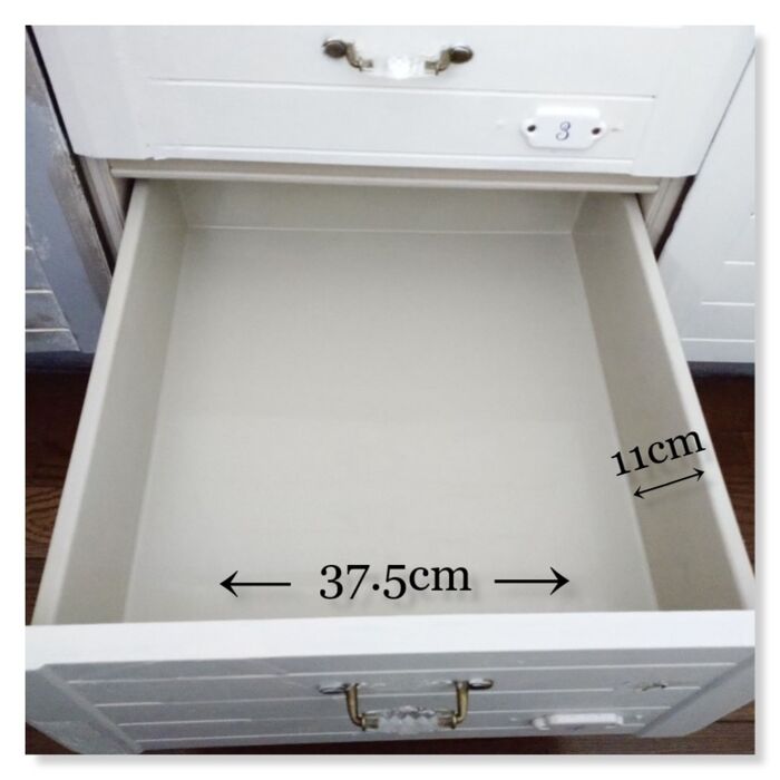 我が家のキッチンシンク下の引き出しサイズ!