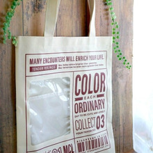 3coin'sの飾りたいほどお洒落な♥窓付きフラットトートバッグ♪