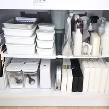 【シンク下活用 3原則】は、仕切る・引き出さない・厳選する