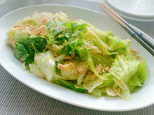 【レンジで簡単】やみつき中華レタス♪