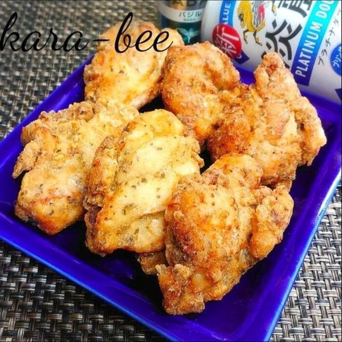 お弁当にも◎ビールが進む♪これうまバジル唐揚げ