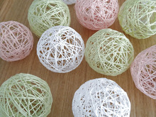 コットンボールで桃の節句のしつらえ