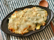 卵とネギの和風グラタン