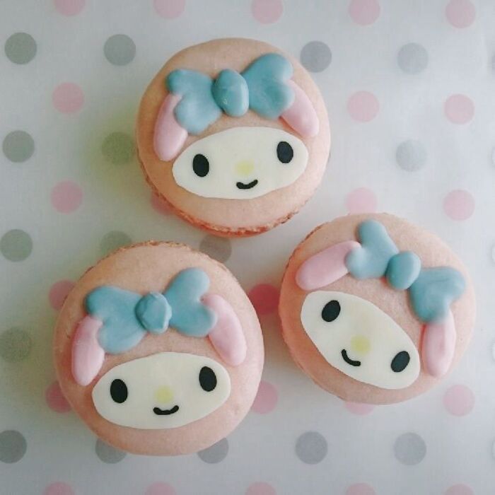 簡単!サンリオ☆マイメロのチョコマカロン☆キャラスイーツ