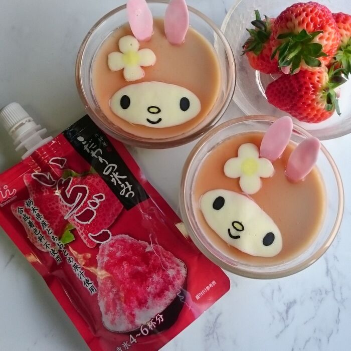 ミルクプリンに☆