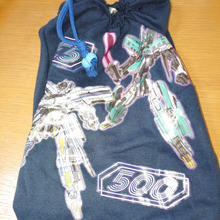 サイズアウトした子ども服で巾着づくり