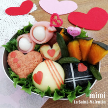 甘いのが苦手な人にはコレ!チョコ風おにぎりでバレンタイン弁当♡