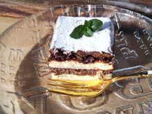 ラップの空き箱で…♡5層ケーキ♡生チョコと…