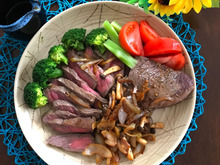 ビーフ大好き!ローストビーフをわさび醤油で