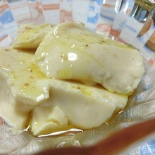 とろんとろん♪ オリーブオイルと塩で、豆乳ゼリー