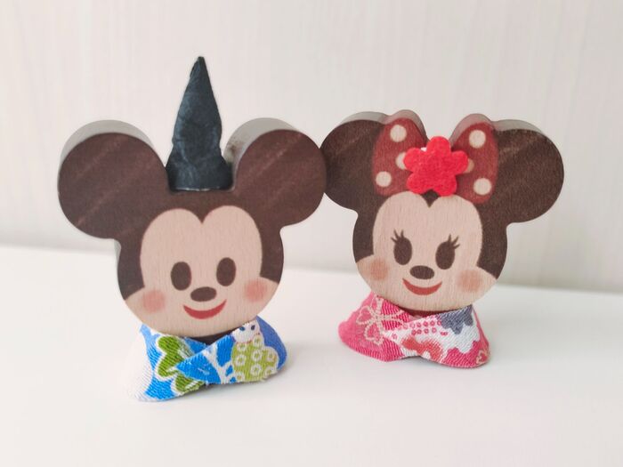 着物と飾りを付けるとお雛様に大変身♡