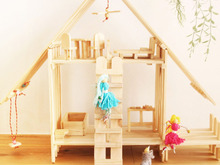 100均すのこ3way手作りドールハウス*飾り棚にも*