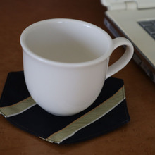 テレワークで出番が少なくなってきた【ネクタイ】をコースターにリメイク♪