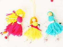 編まずに簡単♪毛糸でタッセル人形の作り方