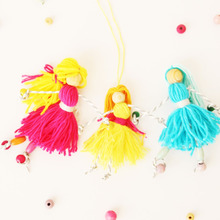 編まずに簡単♪毛糸でタッセル人形の作り方