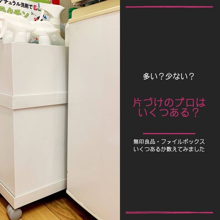 【無印良品】片づけのプロが実際に家でいくつ使っているか数えてみた