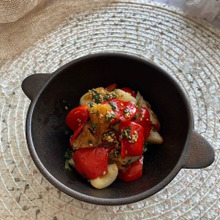 あと一品!赤ピーマンとちくわのしそ炒め