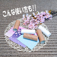 ペーパーの芯にクルッと巻くだけ🌸