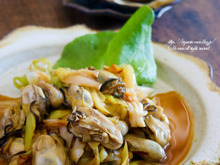 牡蠣のピリ辛炒め