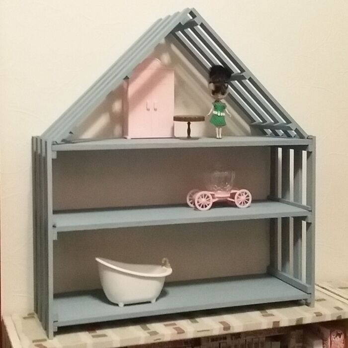 すのこ&板材でドールハウスをDIY