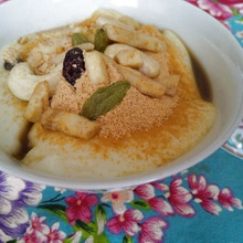 きな粉の山の豆花