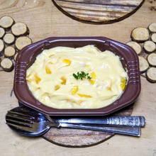 冷凍グラタンの空きトレイで…簡単スイーツ