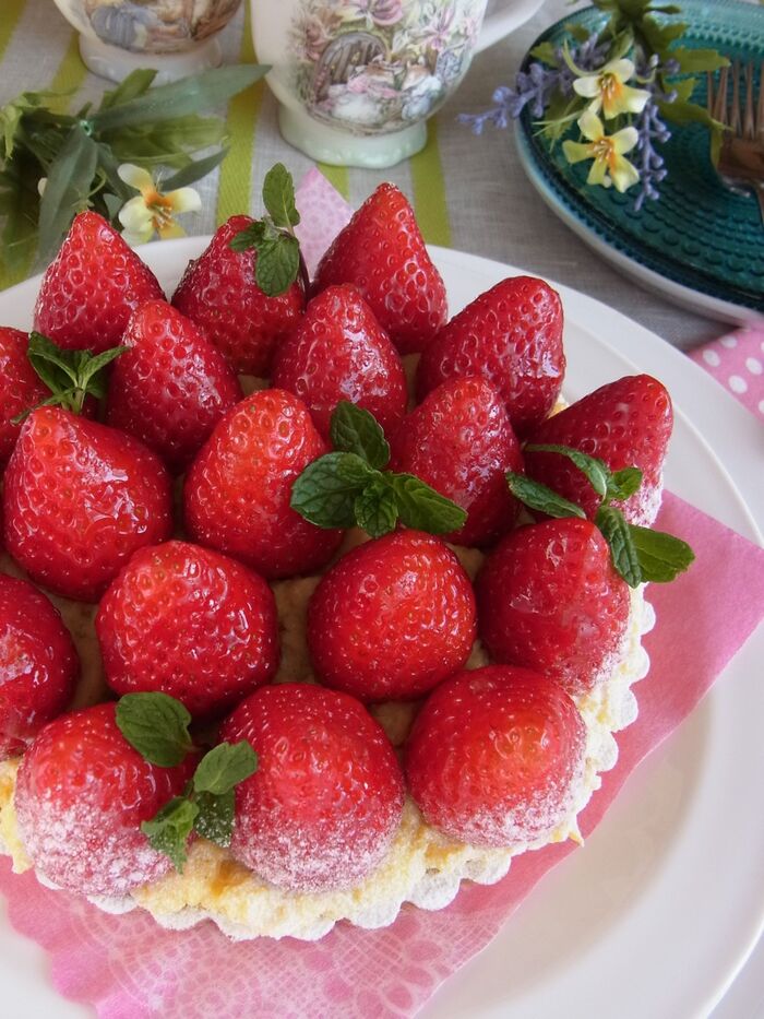 お雛様のお祝いにも♪イチゴ🍓のタルト