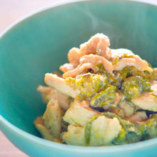 鶏むね肉のふきみそヨーグルト