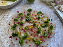 旬を味わう!鯛と菜の花のカルパッチョ