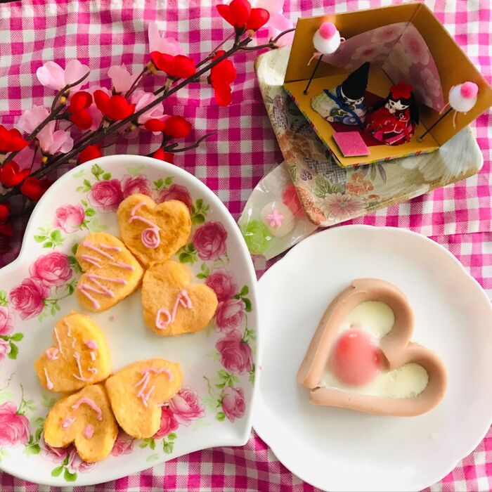 春うらら♪朝からウキウキ桃の節句