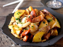 うちの定番「ジャーマンポテト」#新玉ねぎ #野菜たっぷり