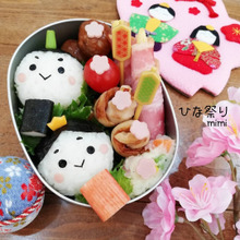 まん丸おにぎりで簡単♪雛祭り弁当♡