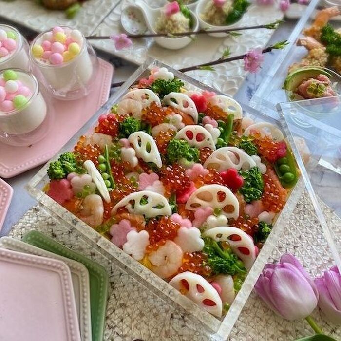 ひな祭りに!きらきら華やかな我が家のちらし寿司