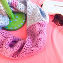 余った毛糸でネックウォーマー