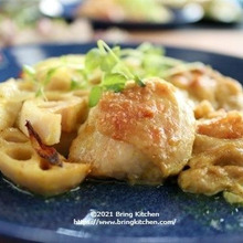 揉んで焼くだけ!鶏肉と蓮根のオーブン焼き(カレーマヨ味♡)