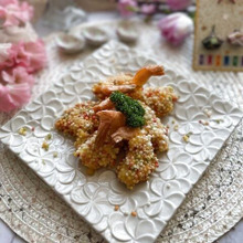 カラフルぶぶあられのエビフライ