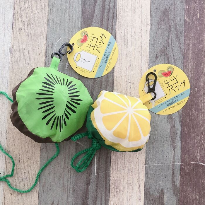 カバンにぶら下げたくなる可愛さ♡収納付きエコバッグ