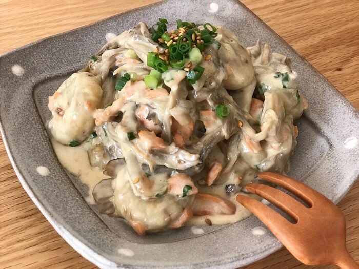 ごまのニョッキ・味噌クリームソース