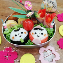 コロンと可愛い♡まん丸お雛様弁当