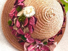 思い出の麦わら帽子をオシャレに♪