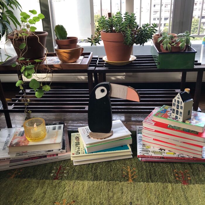 リビングに置く本に関するアイデアです♪