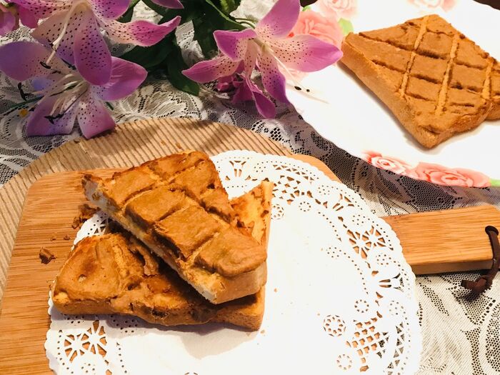 きな粉たっぷりクリームトースト♪ハマっちゃいますよ(*^^*)