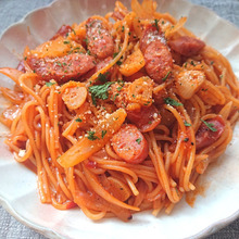 レンジだけで簡単♪ナポリタンパスタ(スパゲッティ)