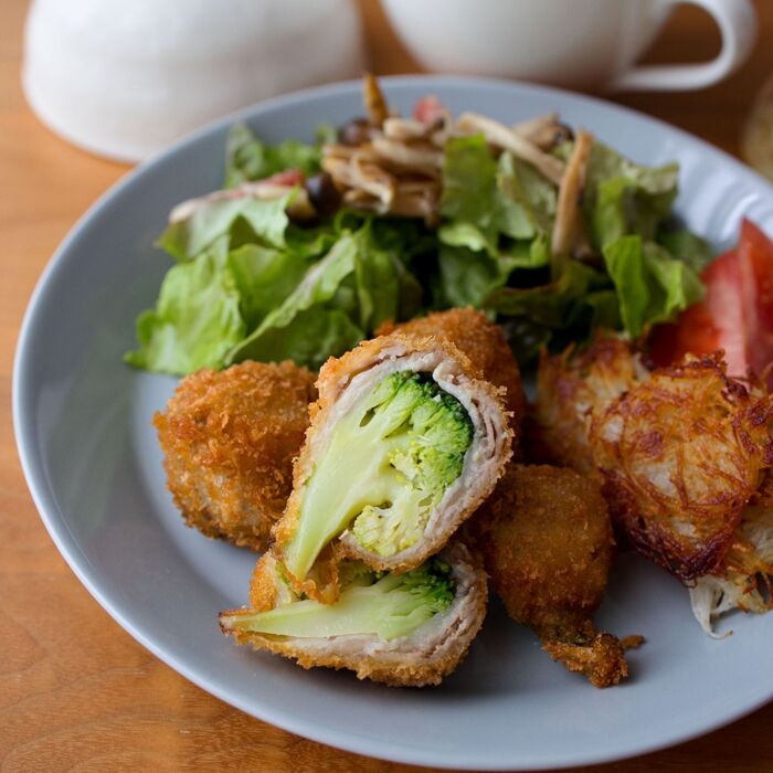 『ブロッコリーの肉巻きフライ』【ブロッコリーがボリューム満点おかずに!】