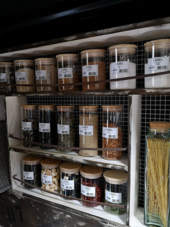 見えるから時短!自作ラベルで統一しておしゃれに