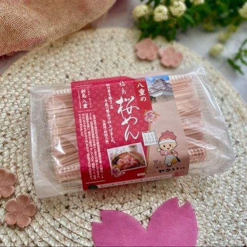 KALDIの「やない製麺桜めん」でお花見弁当